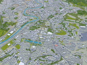 Rome city Italy 70km Modelo 3D
