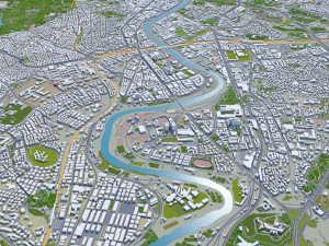 Rome city Italy 70km Modelo 3D