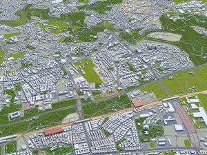 Rome city Italy 70km Modelo 3D