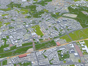 Rome city Italy 70km 3D Model