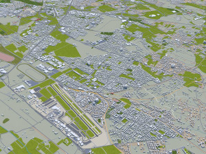 Rome city Italy 70km Modelo 3D