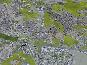 Rome city Italy 70km 3D Model