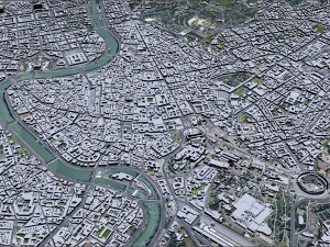 Rome city Italy 70km 3D Model