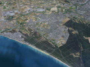 Rome city Italy 70km 3D Model