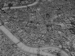 Rome city Italy 70km Modelo 3D