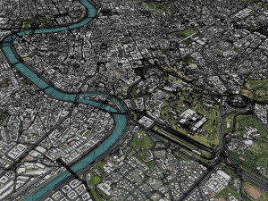 Rome city Italy 70km 3D Model