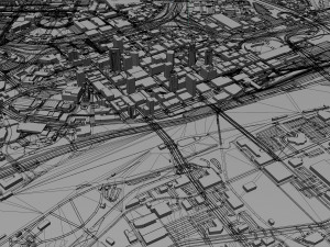 Saint Paul city Minnesota 40km 3D Модель