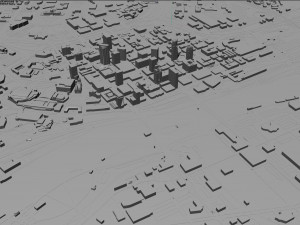 Saint Paul city Minnesota 40km 3D Модель