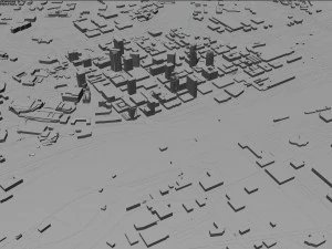 Saint Paul city Minnesota 40km 3D Model