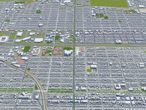 Saint Paul city Minnesota 40km 3D Модель