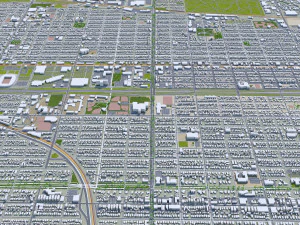 Saint Paul city Minnesota 40km 3D Model