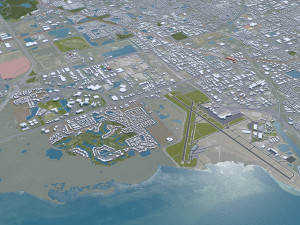 Saint Petersburg city Florida USA 40km 3D Model