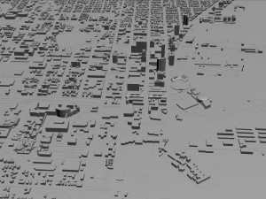Saint Petersburg city Florida USA 40km 3D Model
