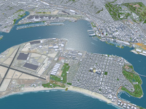 San city Diego California USA 70km 3D Model
