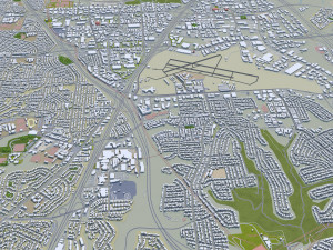San city Diego California USA 70km 3D Model