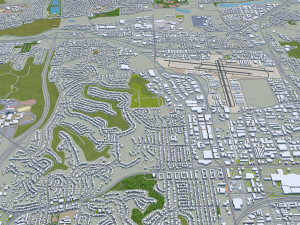 San city Diego California USA 70km 3D Model