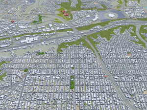 San city Diego California USA 70km 3D Model