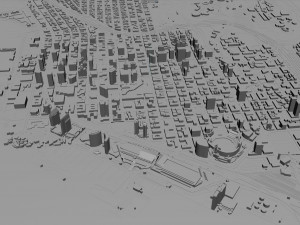 San city Diego California USA 70km 3D Model
