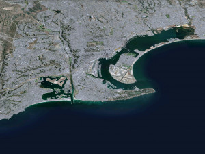 San city Diego California USA 70km 3D Model