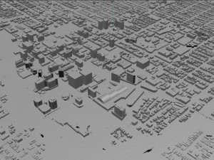 San Jose city California USA 50km 3D-Modell