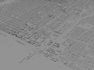 Santa Monica city California USA 20km 3D Model