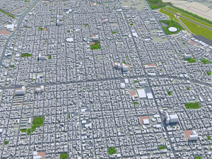Sapporo City Hokkaido Japan 120km 3Dモデル