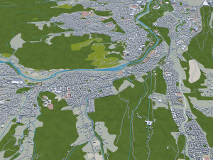Sapporo City Hokkaido Japan 120km 3Dモデル