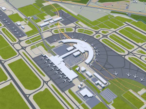 Sapporo City Hokkaido Japan 120km 3D Model