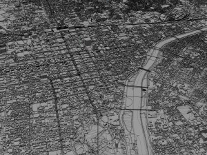Sapporo City Hokkaido Japan 120km 3Dモデル