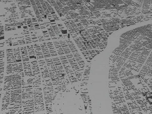 Sapporo City Hokkaido Japan 120km 3D Model