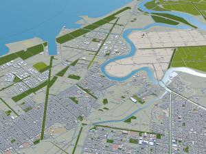 Sapporo City Hokkaido Japan 120km 3Dモデル