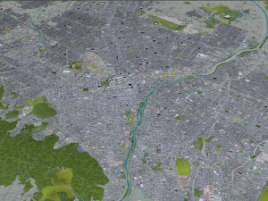 Sapporo City Hokkaido Japan 120km 3Dモデル