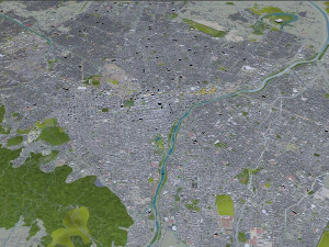 Sapporo City Hokkaido Japan 120km 3D Model