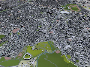 Sapporo City Hokkaido Japan 120km 3D Model
