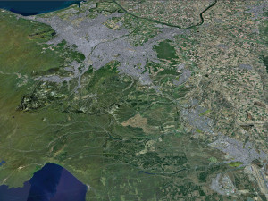 Sapporo City Hokkaido Japan 120km 3Dモデル