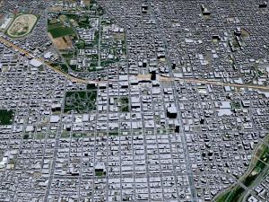 Sapporo City Hokkaido Japan 120km 3D Model