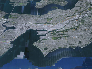 Seattle city Washington USA 55km 3D-Modell