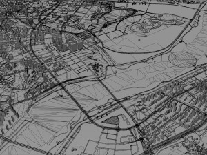 Sejong city South Korea 80km Model 3D