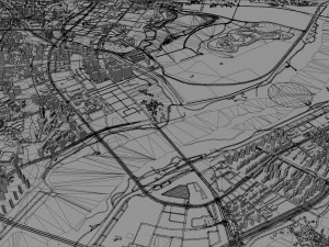 Sejong city South Korea 80km 3D Model