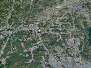 Sejong city South Korea 80km Model 3D