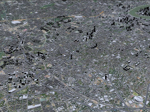 Shanghai city China 100km 3D-Modell