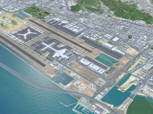 Shenzhen city China 60km 3D 모델