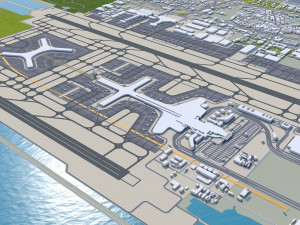 Shenzhen city China 60km 3D 모델