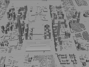 Shenzhen city China 60km 3D 모델