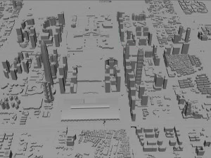 Shenzhen city China 60km 3D Model
