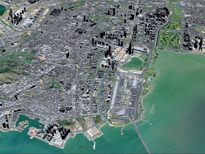 Shenzhen city China 60km 3D 모델