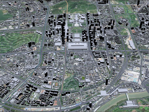 Shenzhen city China 60km 3D 모델