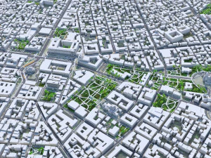 Sofia city Bulgaria 30km 3D Model