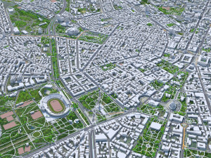 Sofia city Bulgaria 30km Modelo 3D