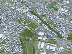 Sofia city Bulgaria 30km 3D Model